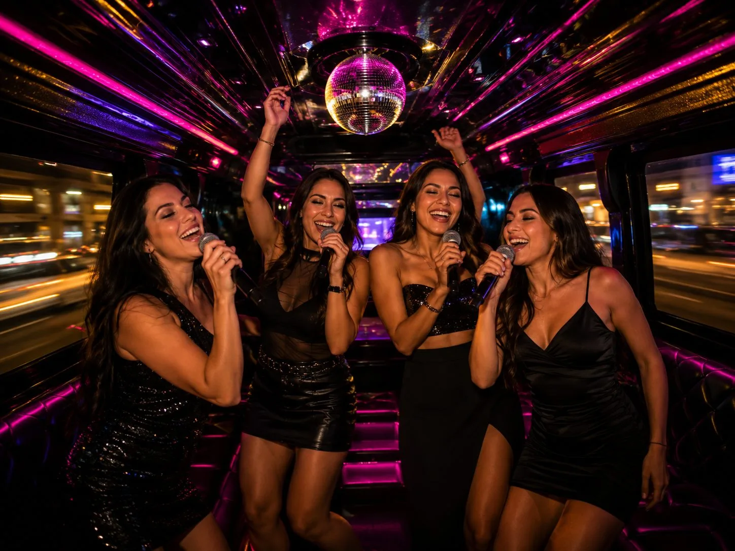 Karaoke despechadas en DiscoBus Santiago